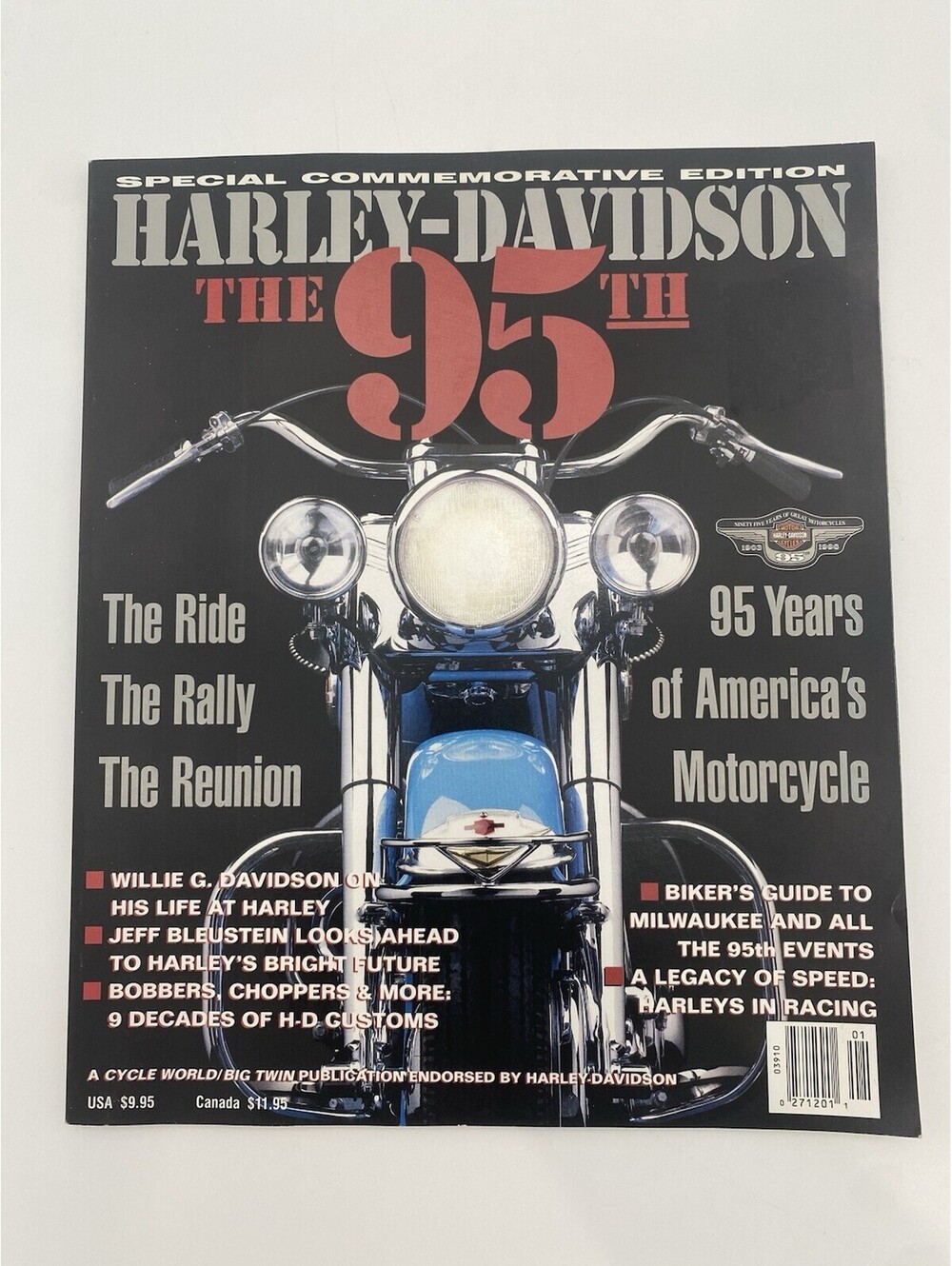 Harley-Davidson: The 95th Special Commemorative Issue Magazine - VTG 1998